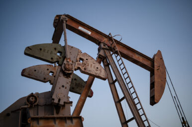 A pump jack operates outside of Midland, Texas, U.S. June 11, 2025. REUTERS/Eli Hartman