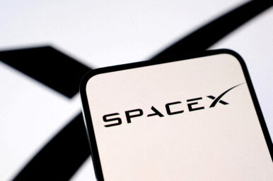 SpaceX logo is seen in this illustration taken, March 10, 2025. REUTERS/Dado Ruvic/Illustration/File Photo