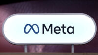 The logo of Meta is seen at Porte de Versailles exhibition center in Paris, France, June 11, 2025. REUTERS/Gonzalo Fuentes/File Photo