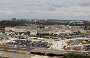 A general view of the Pentagon on the day that at least 30 news organizations declined to sign a new Pentagon access policy for journalists, at the Pentagon in Washington, D.C., U.S., October 15, 2025. REUTERS/Kevin Lamarque TPX IMAGES OF THE DAY