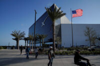 SpaceX’s facilities and employees, as speculation mounts on when the company will aim to file its initial public offering (IPO) prospectus with regulators in Starbase, Texas, U.S. March 25, 2026. REUTERS/Gabriel V. Cardenas/File Photo