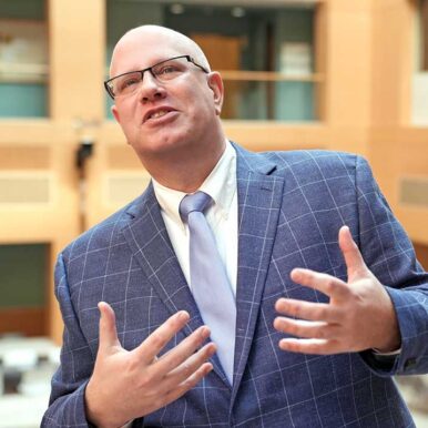 Recruiters are seeking graduates with soft skills that can't be performed by AI, says Bernhard Reichert, who teaches accounting at VCU. Photo by Jay Paul