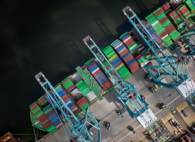 In 2025, the Port of Virginia saw a decrease in cargo due to international tariffs. Photo courtesy Port of Virginia