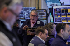 Traders work on the floor at the New York Stock Exchange (NYSE) in New York City, U.S., April 2, 2026. REUTERS/Jeenah Moon
