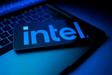 An Intel logo appears in this illustration taken August 25, 2025. REUTERS/Dado Ruvic/Illustration