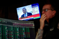 A trader works on the floor at the New York Stock Exchange (NYSE) in New York City, U.S., March 23, 2026. REUTERS/Brendan McDermid/File Photo/File Photo
