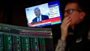 A trader works on the floor at the New York Stock Exchange (NYSE) in New York City, U.S., March 23, 2026. REUTERS/Brendan McDermid/File Photo/File Photo