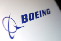 Boeing logo is seen in this illustration taken July 26, 2025. REUTERS/Dado Ruvic/Illustration