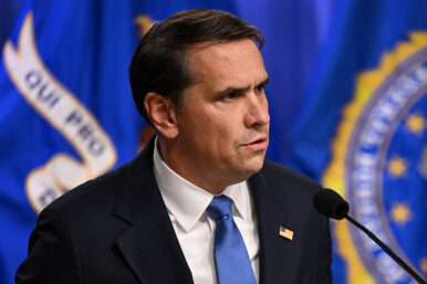 Acting U.S. Attorney General Todd Blanche speaks during a press conference at the Department of Justice in Washington, D.C., U.S., April 21, 2026. REUTERS/Annabelle Gordon