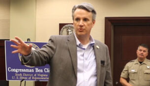 Congressman Ben Cline addressed constituent questions during a town hall on Sept. 25.