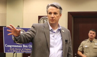 Congressman Ben Cline addressed constituent questions during a town hall on Sept. 25.