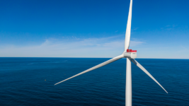 Dominion Energy’s $11.5 billion offshore wind project off the coast of Virginia Beach began supplying energy in March. Photo courtesy Dominion Energy