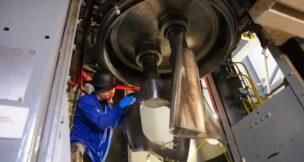 An L3Harris Technologies employee at work at the company's Orange County site. Photo courtesy L3Harris Technologies