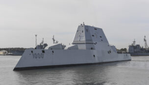 U.S. Navy photo of USS Zumwalt (DDG 1000). Photo courtesy RTX