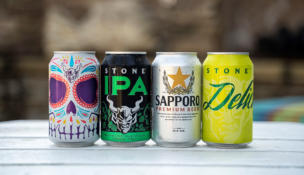 Sapporo-Stone Brewing products. Photo courtesy Stone Brewing Co.