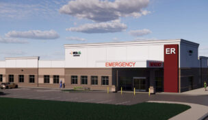 Rendering of freestanding emergency room planned for Stafford County. Courtesy HCA Virginia
