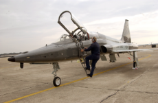 A T-38C Talon used primarily by Air Education and Training Command for undergraduate pilot and pilot instructor training. Photo by U.S. Air Force/Steve White.