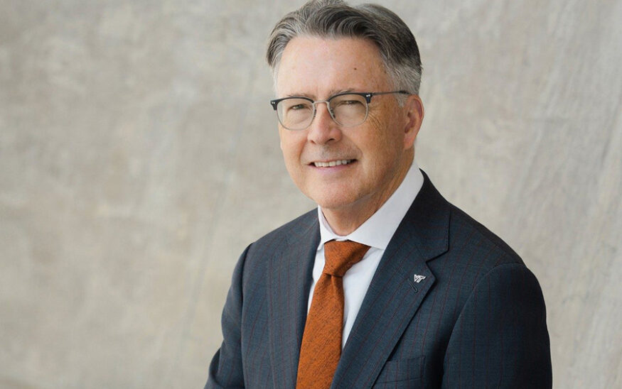 Virginia Tech President Tim Sands. Photo by Kristina Rose. Photo courtesy Virginia Tech