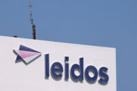 The logo of the company Leidos Holdings Inc is shown on one of the company's buildings in San Diego, California, U.S., September 17, 2020. REUTERS/Mike Blake