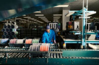 Fiber processing at Corning's Concord facility in North Carolina.