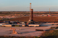 A drone view of drilling rigs in Midland, Texas, U.S. June 11, 2025. REUTERS/Eli Hartman/File Photo