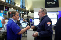 Futures-options traders work on the floor at the New York Stock Exchange's NYSE American (AMEX) in New York City, U.S., May 5, 2026. REUTERS/Brendan McDermid