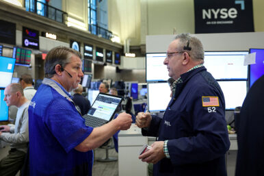 Futures-options traders work on the floor at the New York Stock Exchange's NYSE American (AMEX) in New York City, U.S., May 5, 2026. REUTERS/Brendan McDermid