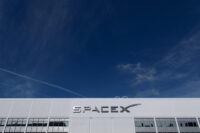 The SpaceX building, as the company prepares to file for an initial public offering (IPO), in Hawthorne California, U.S., April 23, 2026. REUTERS/Mike Blake/File Photo