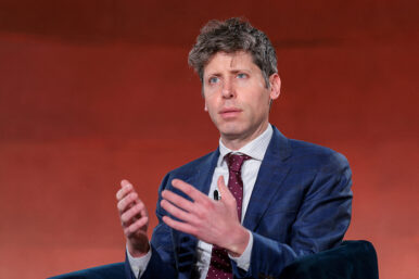 CEO of OpenAI Sam Altman speaks during the 2026 Infrastructure Summit of government officials, corporate executives, and labor leaders, in Washington, D.C., U.S., March 11, 2026. REUTERS/Kylie Cooper/File Photo