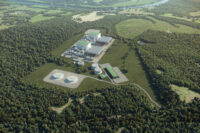 A rendering of Dominion Energy's planned 3,000-megawatt combined cycle natural gas power station in Cumberland County. Image courtesy Dominion Energy