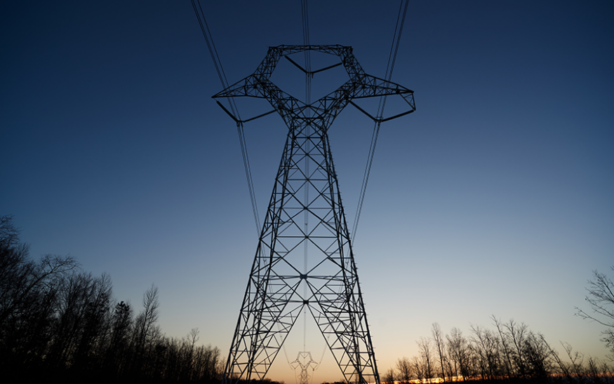 Dominion Energy operates more than 10,000 miles of electric transmission lines across the eastern U.S. Photo courtesy Dominion Energy.