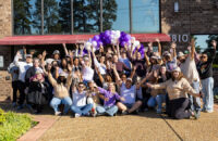 Faye employees celebrated their new office in Henrico County Tuesday. Photo courtesy Faye