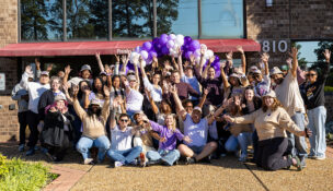 Faye employees celebrated their new office in Henrico County Tuesday. Photo courtesy Faye