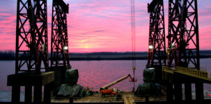 In the past six months BWX Technologies shipped four large Ford-class steam generators from its Mount Vernon, Indiana, facility to the shipyards at Hampton Roads for the newest Ford-class aircraft carrier, the USS Doris Miller (CVN 81). Photo courtesy BWXT