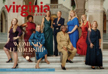 Virginia Business' October 2025 Women in Leadership Awards cover, photographed at Chrysler Museum of Art in Norfolk by James Lee.