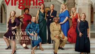 Virginia Business' October 2025 Women in Leadership Awards cover, photographed at Chrysler Museum of Art in Norfolk by James Lee.