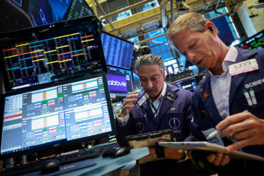 Traders work on the floor at the New York Stock Exchange (NYSE) in New York City, U.S., June 3, 2026. REUTERS/Brendan McDermid