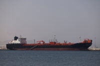 Oil/Chemical Tanker "Bald Man" at the Port of Fujairah, as the U.S.-Israel conflict with Iran limits marine traffic in the Strait of Hormuz, in Fujairah, United Arab Emirates, May 6, 2026. REUTERS/Amr Alfiky