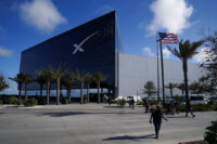 A general view of a SpaceX building ahead of the SpaceX initial public offering (IPO), in Starbase, Texas, U.S., June 11, 2026. REUTERS/Gabriel V. Cardenas