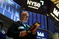 A trader works on the floor at the New York Stock Exchange (NYSE) in New York City, U.S., May 26, 2026. REUTERS/Brendan McDermid