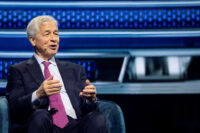 Jamie Dimon, Chairman and Chief Executive Officer of JPMorgan Chase & Co., speaks during the America Business Forum at Kaseya Center in Miami, Florida, U.S. November 6, 2025. REUTERS/Marco Bello