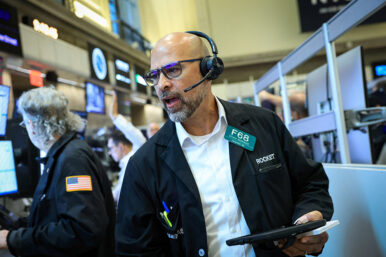 Futures-options traders work on the floor at the New York Stock Exchange's NYSE American (AMEX) in New York City, U.S. June 24, 2026. REUTERS/Brendan McDermid