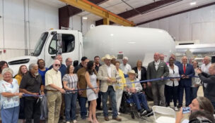 Officials celebrated the opening of Amthor International's second facility in Gretna Friday. Photo courtesy Danville Pittsylvania County Chamber of Commerce