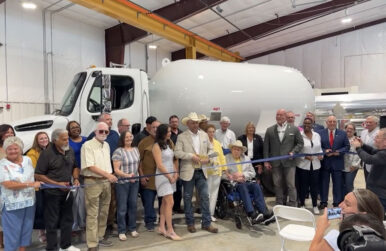 Officials celebrated the opening of Amthor International's second facility in Gretna Friday. Photo courtesy Danville Pittsylvania County Chamber of Commerce