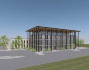 A rendering of Sandberg Development's U.S. headquarters planned for Prince William County's Innovation Park. Image courtesy Prince William County