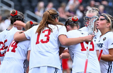 University of Richmond's women's lacrosse team. Photo courtesy University of Richmond