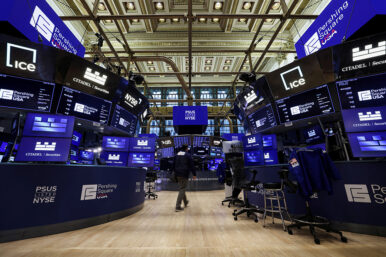 A view inside the New York Stock Exchange (NYSE) in New York City, U.S., April 29, 2026. REUTERS/Brendan McDermid/File Photo