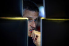 Traders work on the floor of the NYSE in New York