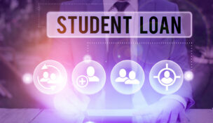 Handwriting text writing Student Loan. Concept meaning financial assistance designed to help students pay for school.