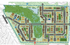 A concept of the 32-acre residential development being proposed at 8010 Walmsley Blvd. Image courtesy Chesterfield County